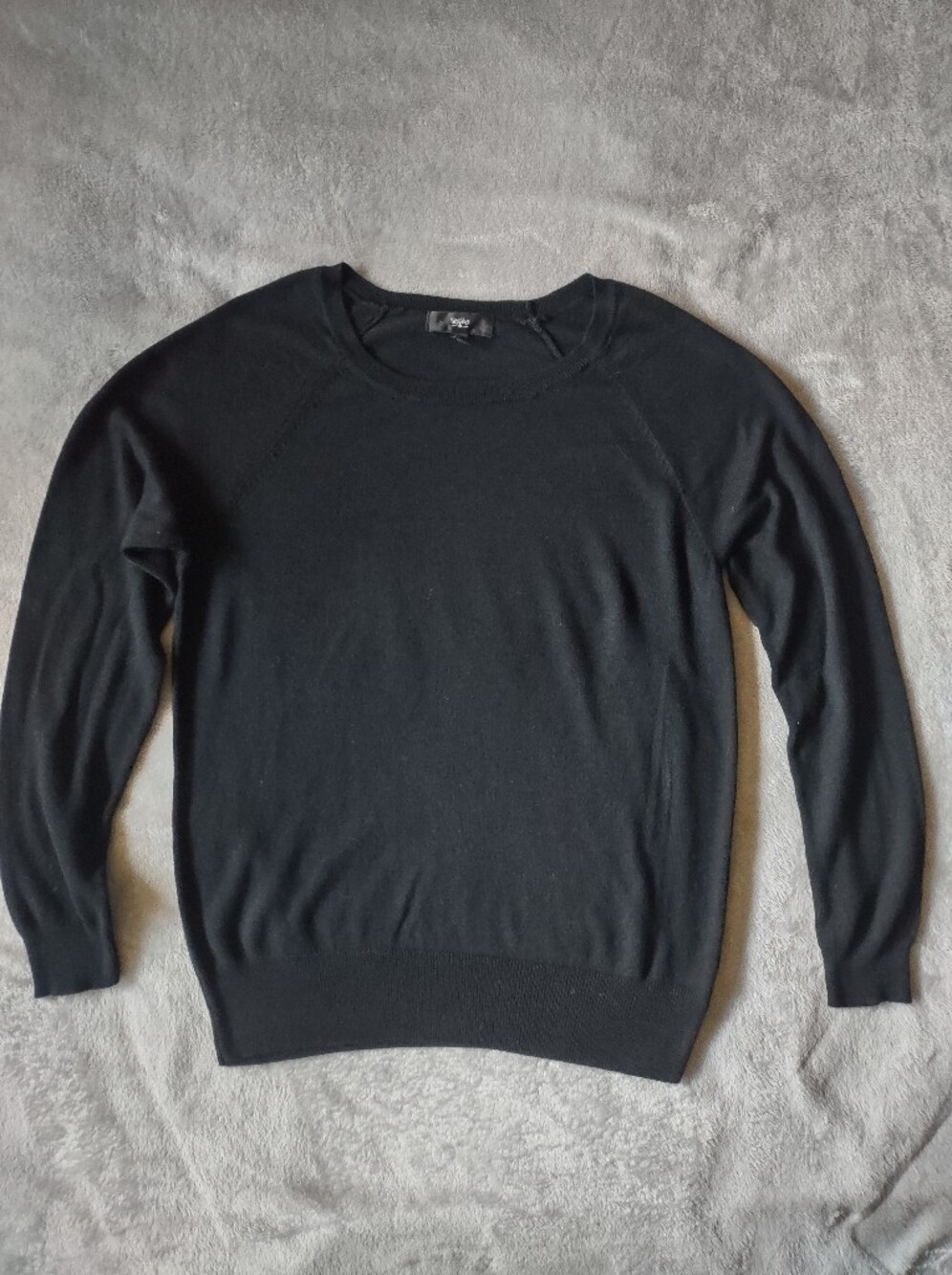 Mossimo Mens XXL Black Modal Blend Crewneck Sweater Lightweight Pullover